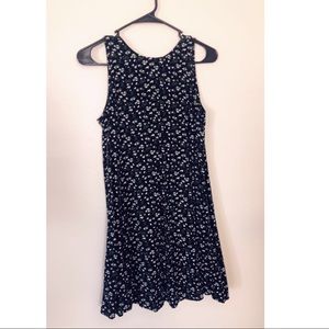 Mini high neck floral dress